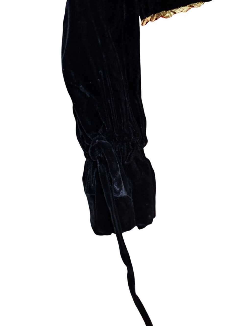 Vintage 1960s/1970s Sandine Originals Harem Jumpsuit With Black Velvet Bodice V - Picture 7 of 10
